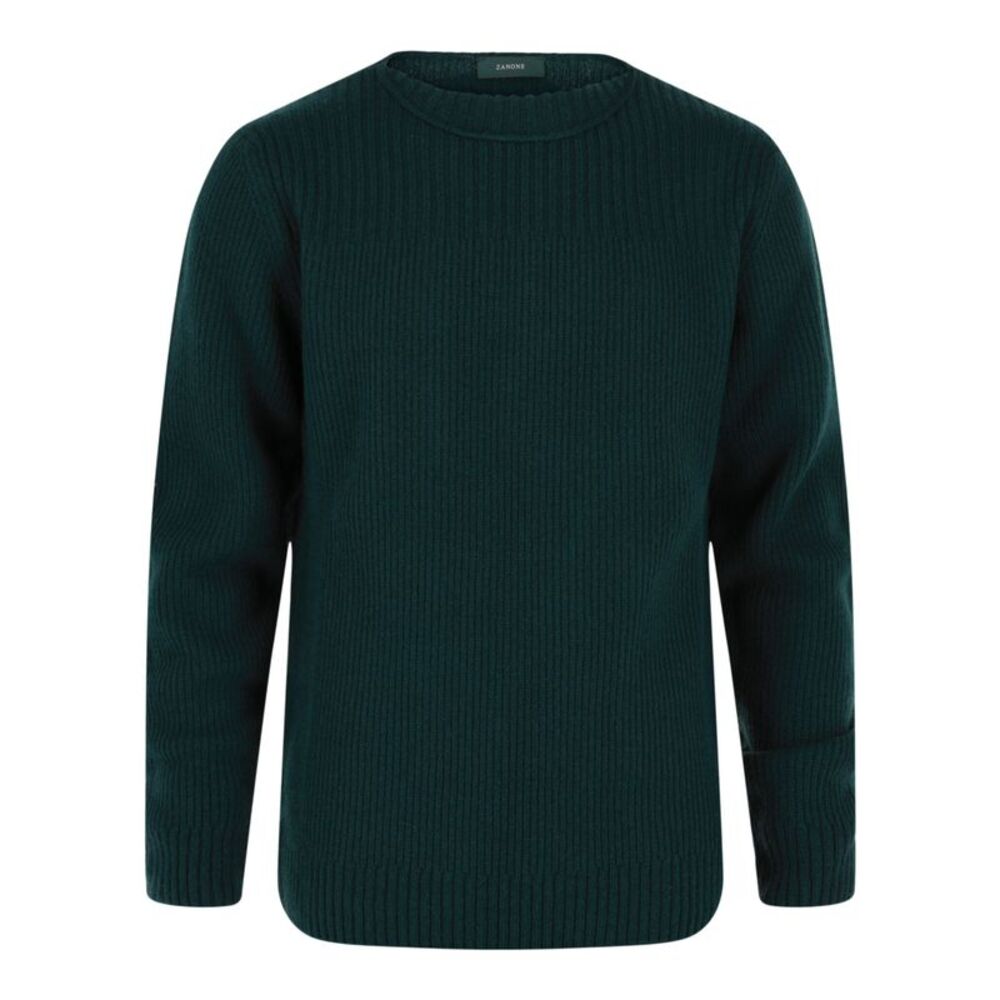 Slowear Zanone Long-Sleeve Cashmere Sweater Green Mens